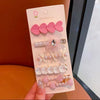 Princess Girls’ Hair Clip Set – 5 Styles (Pink & White)